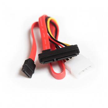 Кабель комбинированный molex+SATA/SATA, 4pin+7pin-15pin+7pin
