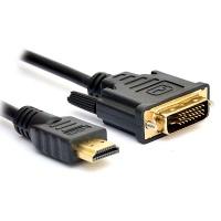 Кабель DeTech HDMI-DVI(24+1)2 cable 1.8m 2 ferite