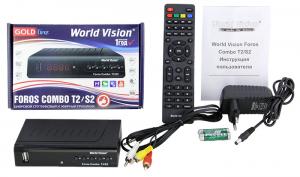 Спутниковый ресивер приставка World Vision Foros Combo T2/S2